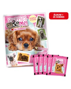 Puppies & Me Pack 1 Álbum Tapa Suave + 25 Sobres