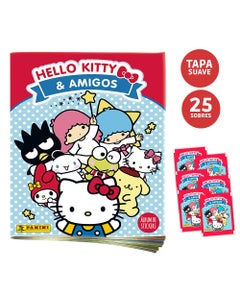 Hello Kitty & Amigos Pack 1 Álbum Tapa Suave + 25 Sobres