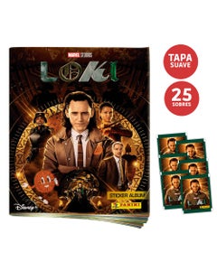 Loki Pack 1 Álbum Tapa Suave + 25 Sobres