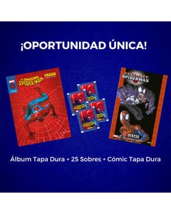 Pack Spiderman 60 Años (Álbum Tapa Dura + 25 Sobres) + Ultimate Integral. Ultimate Spiderman: Veneno